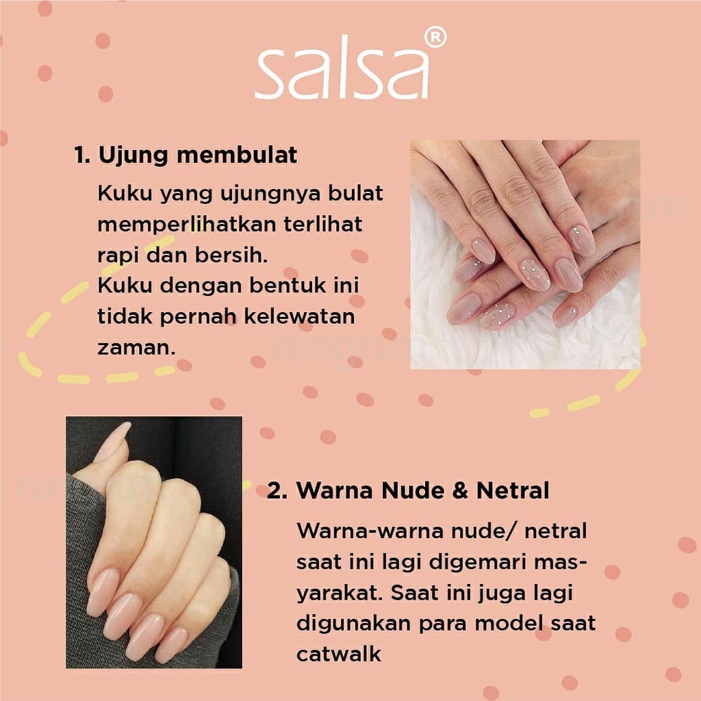 Ningrum - SALSA Glam Nail Polish - Kutek Glitter Tahan Lama Cat Kuku Ecer – 5421