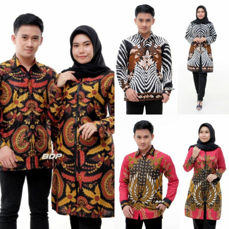 DRES BATIK ATASAN BATIK WANITA COUPLE BATIK DRESS BATIK