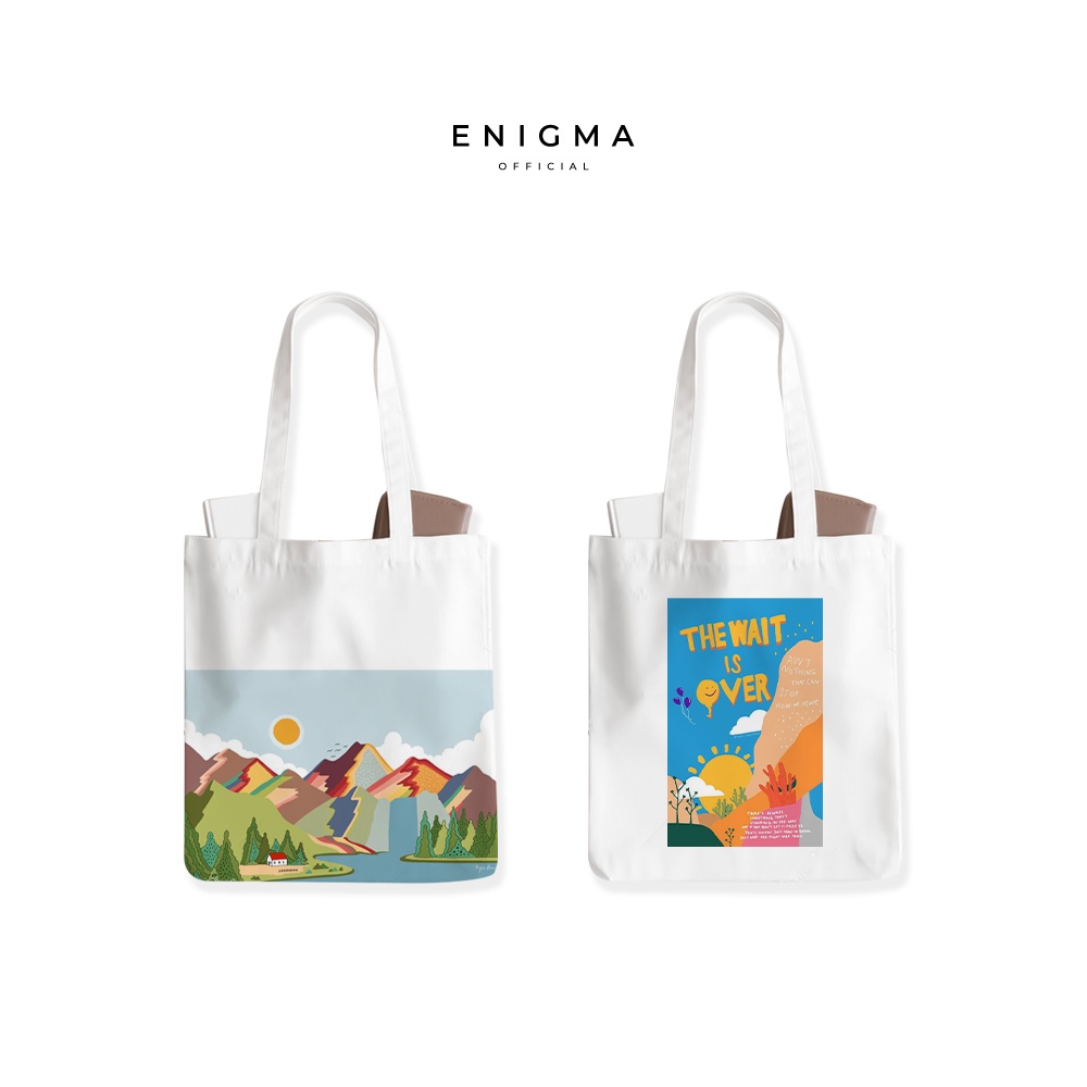 TERBARU TOTEBAG KANVAS AESTHETICS ORIGINAL ENIGMA OFFICIAL TOTEBAG WANITA TAS TOTE BAG