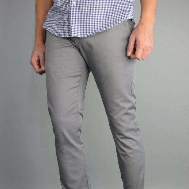 ChinoS UKURAN JUMBO 27-38 CHINO BIG SIZE BARAZHA ABU TUA MOCCA BLACK CREAM HITAM