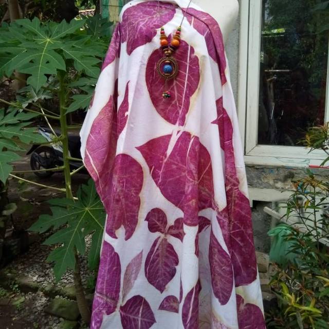 Kain Ecoprint bahan katun adem dan halus
