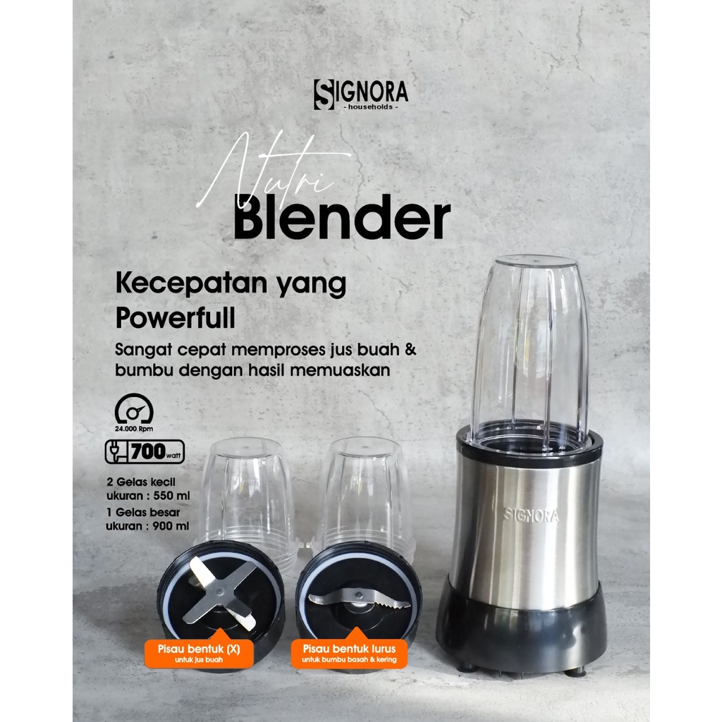 Signora Nutri Blender | juicer portable kapsul mini dalgona