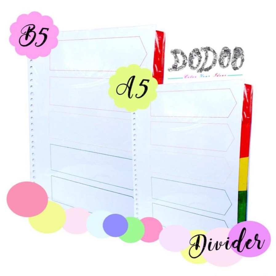 

DIVIDER / PEMBATAS KERTAS BERWARNA ISI 5 LEMBAR