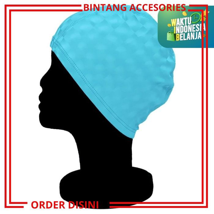 W661 PERLENGKAPAN RENANG TOPI RENANG 3D ALAT RENANG