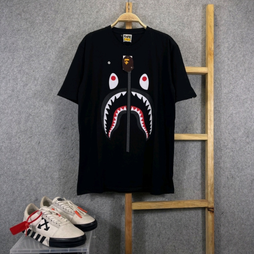 KAOS TSHIRT A BATHING AAPE BAPE SHARK MIRROR FULLTAG