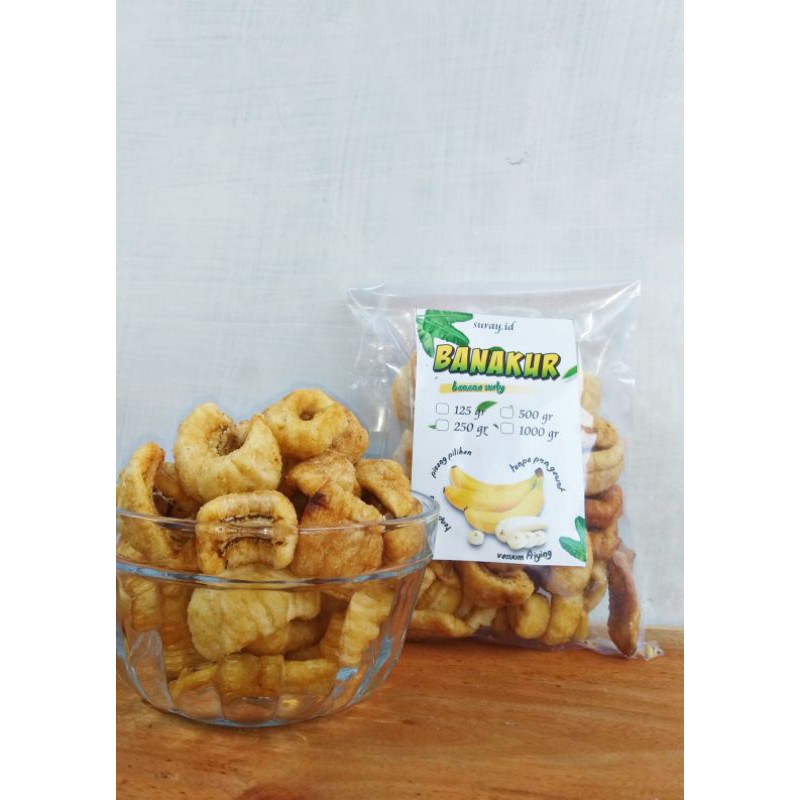 

BANAKUR 1kg/rambak pisang/pisang vacum