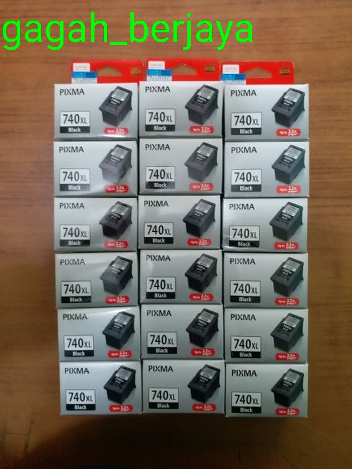 Tinta Canon 740xl Black Canon 740 xl Hitam Original