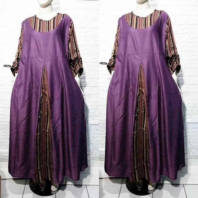 Gamis Jumbo Katun Ima Toyobo Tenun LD 120 cm