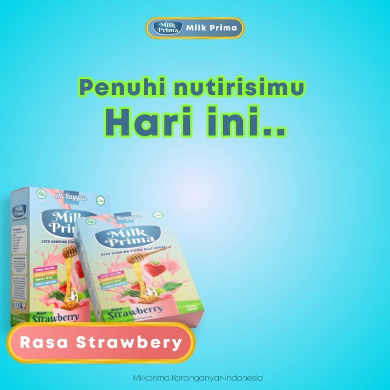 

SUSU GEMUK MILK PRIMA PENUH GIZI SUSU KAMBING PLUS HERBAL SUSU GOMILK