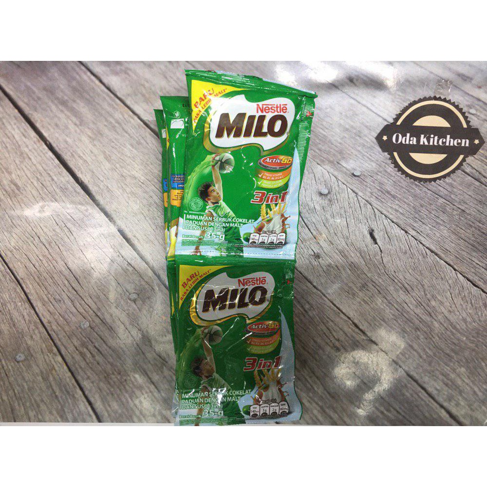 SUSU MILO HEALTHY DRINK 3 IN 1 ACTIV GO RENCENG ISI 10X35gr