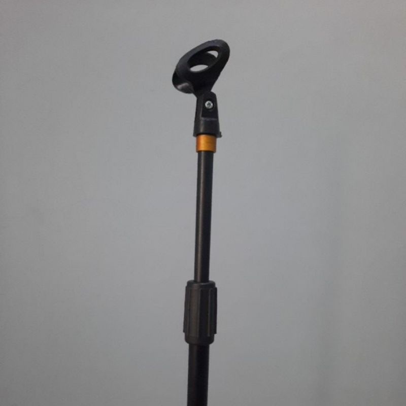 Stand Mic Podium Kaki Besi Bulat +Holder