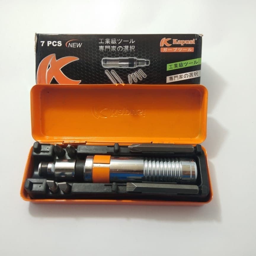 Jual OBENG SET KETOK KAPUSI IMPACT 7PCS/OBENG KETUK SET/OBENG GG BESI ...