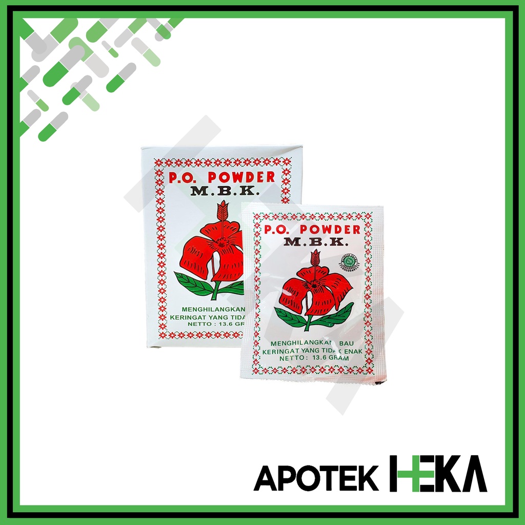 Powder MBK Bedak MBK Putih Box isi 12 Sachet - Bedak Bau Badan (SEMARANG)