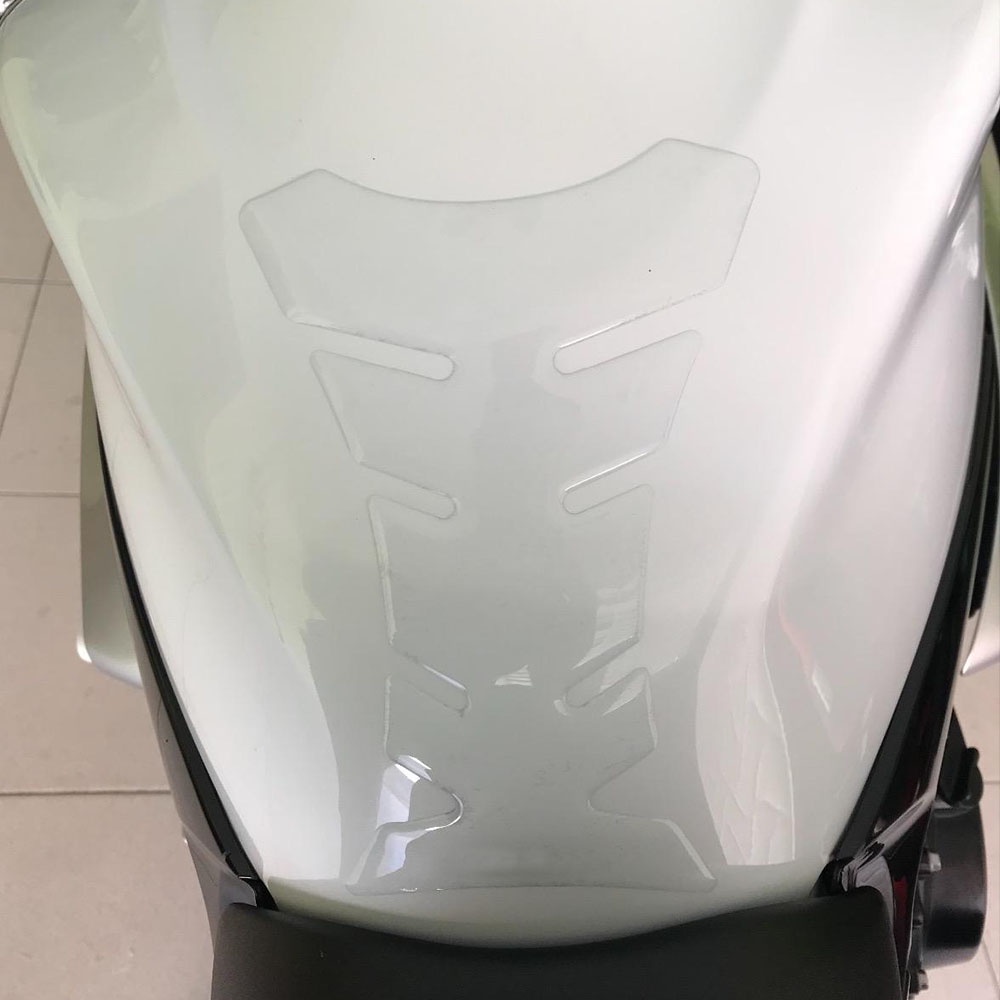 3D Bening Tangki Bahan Bakar Pad Pelindung Stiker Universal Tangki Bahan Bakar Melindungi Stiker Aksesoris Motor untuk Yamaha Honda Kawasaki Harley Suzuki