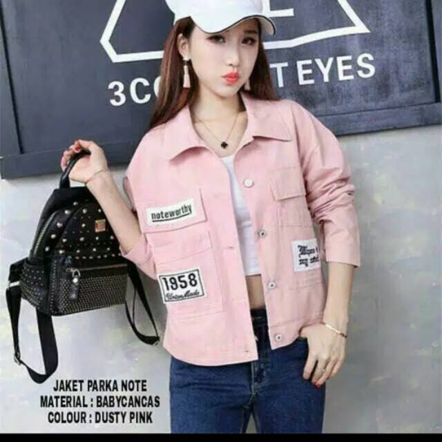 Parka Note Wanita-Jaket Parka Wanita Terlaris