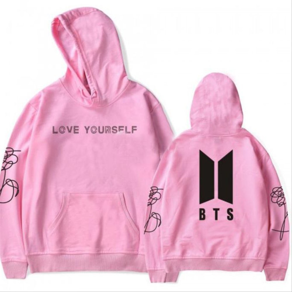 SWEATER LOVE YOURSELF GRADIENT // SWEATER KPOP BTS HOODIE ALL MAMBERS GRADASI