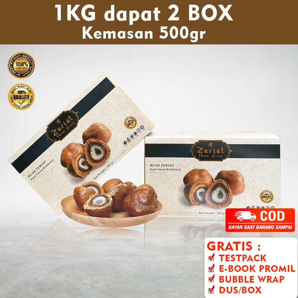 (TERLARIS) BUAH ZURIAT 1 Kg, ZURIAT PROMIL ORIGINAL IBNU SINA, IMPORT MESIR