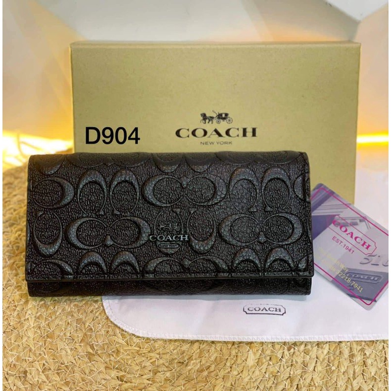 NEW ITEM aneka dompet c*ach lipat 3 panjang free box / dompet import