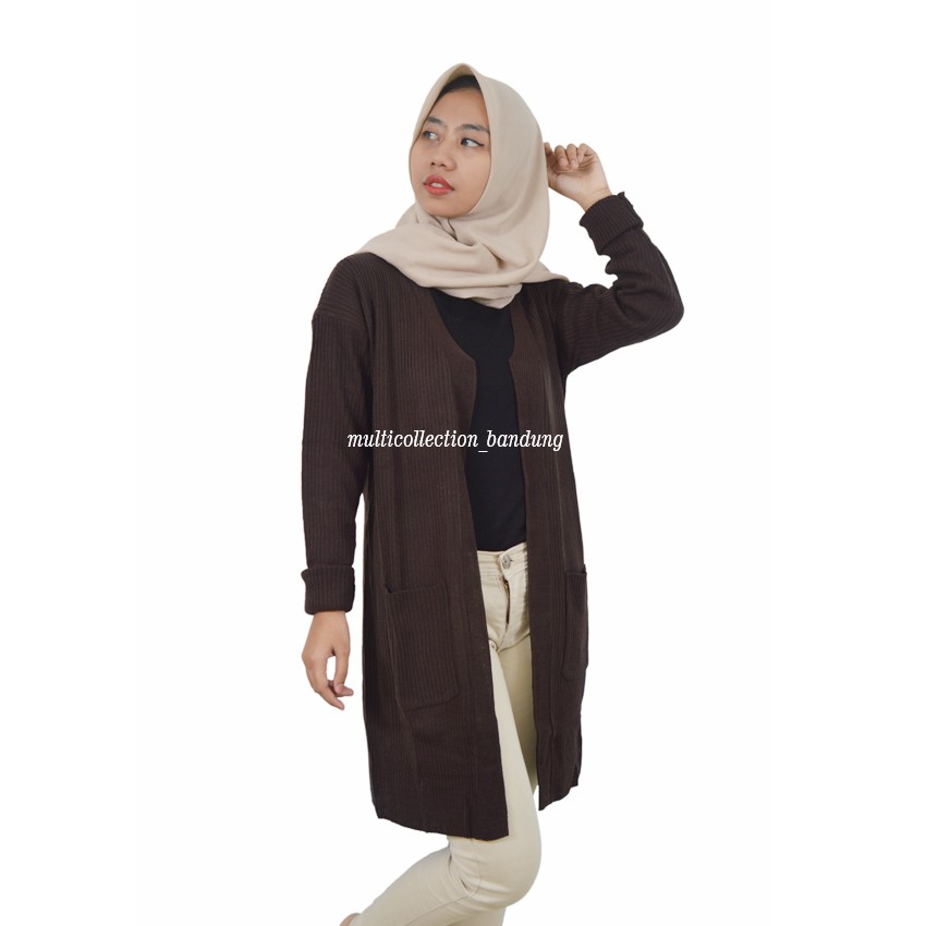 BELLE CARDY OVERSIZE / Cardigan Rajut Wanita / Cardigan Rajut / Long Cardigan /Baju Rajut Outer Knit-6