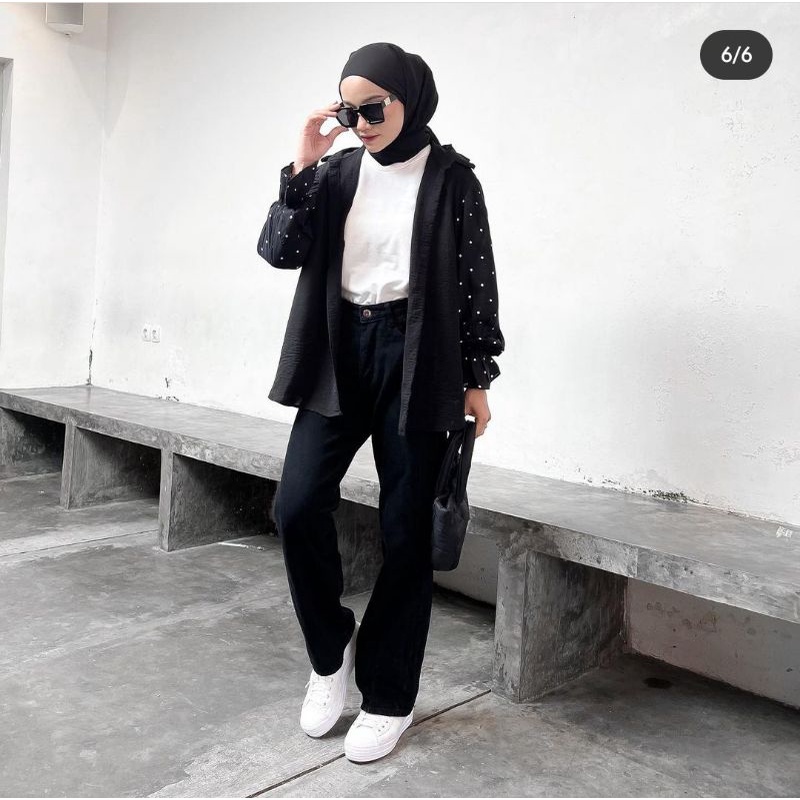 MINKY BLOUSE siap kirim BISA COD