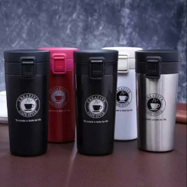 Termos Kopi/Travel Mug Tahan Air Panas dan Dingin