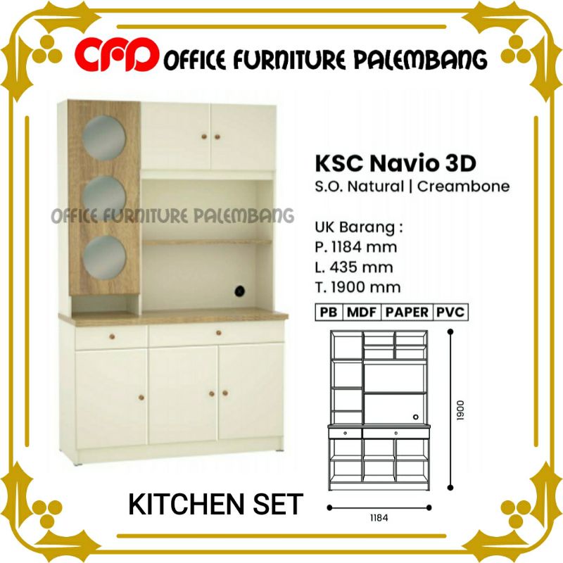 kitchen set olympic KSC NAVIO 3D lemari dapur rak dapur lemari piring