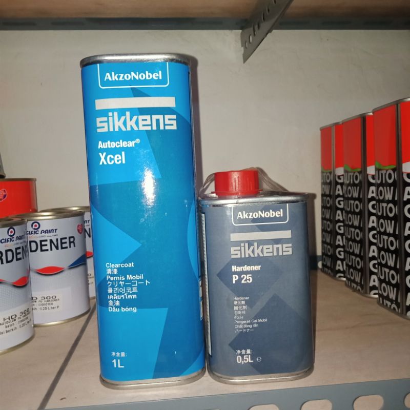 Clear Coat Sikkens Autoclear Excel 1L + Hardener Sikkens P25 0.5L