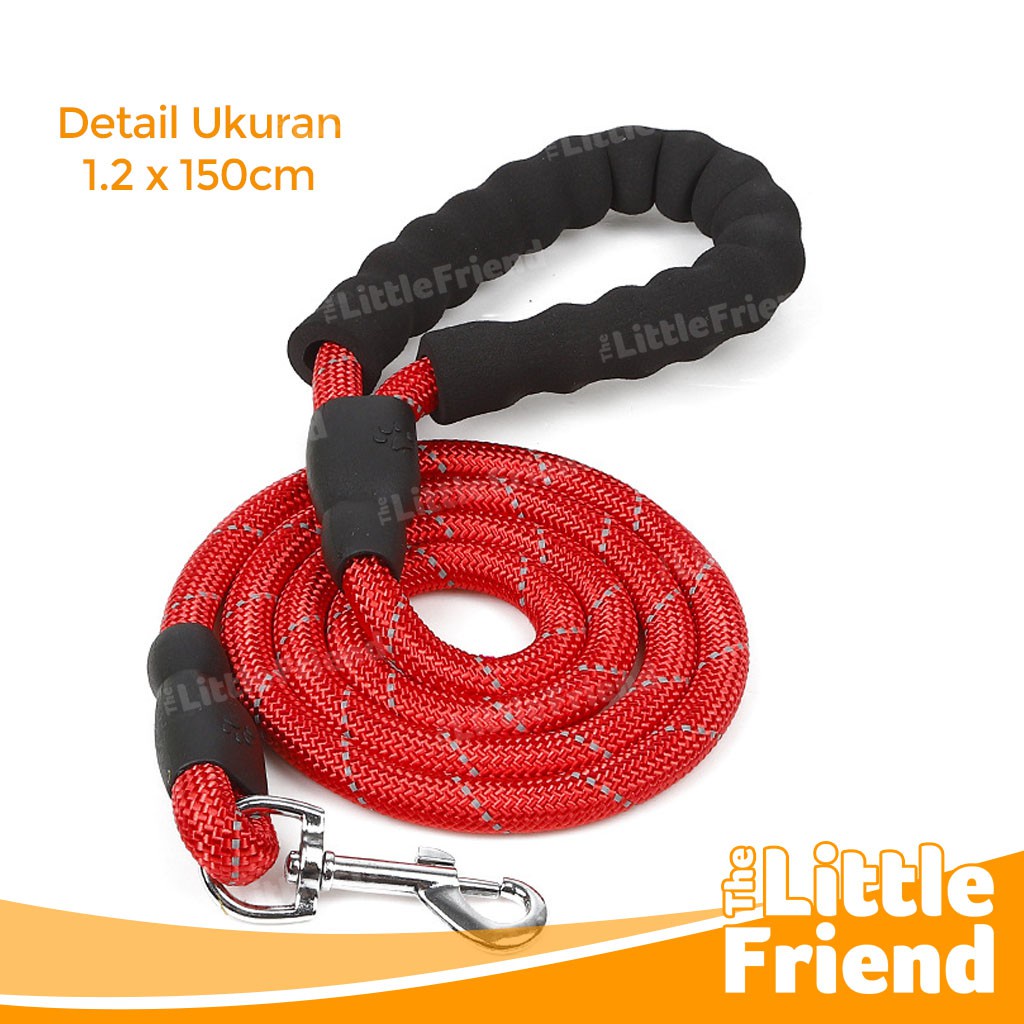 Tali Tuntun Anjing Sedang Besar/Dog Leash Panjang Bahan Nylon Tebal