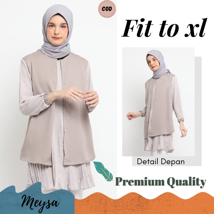 Baju Tunik Plisket Granada MK42 Atasan Wanita Remaja Tunik Plisket Baju Muslim terbaru Atasan Muslim
