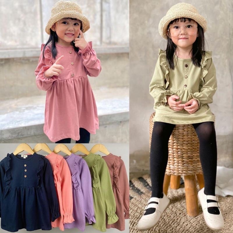 Tunik Anak Kekinian Tunik Anak Gemes Tunik Anak Udia 1-5 Tahun Tunik Anak Hamida Baju Muslim anak Ba