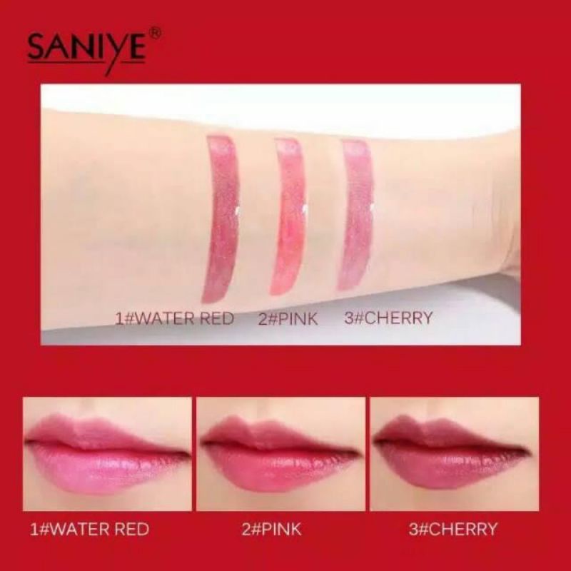 Saniye Lip Ink Waterproof Lip tint Tahan Lama Liptint