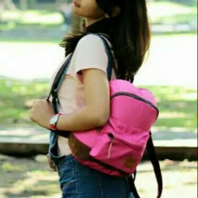 Tas Wanita Ransel Mini Backpack Tusk Mini Pink