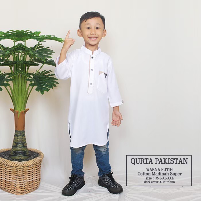 Baju Koko Anak Pakistan / Kurta Anak Pakistan 1-10 Tahun / Baju Muslim Anak by vogel_producer.