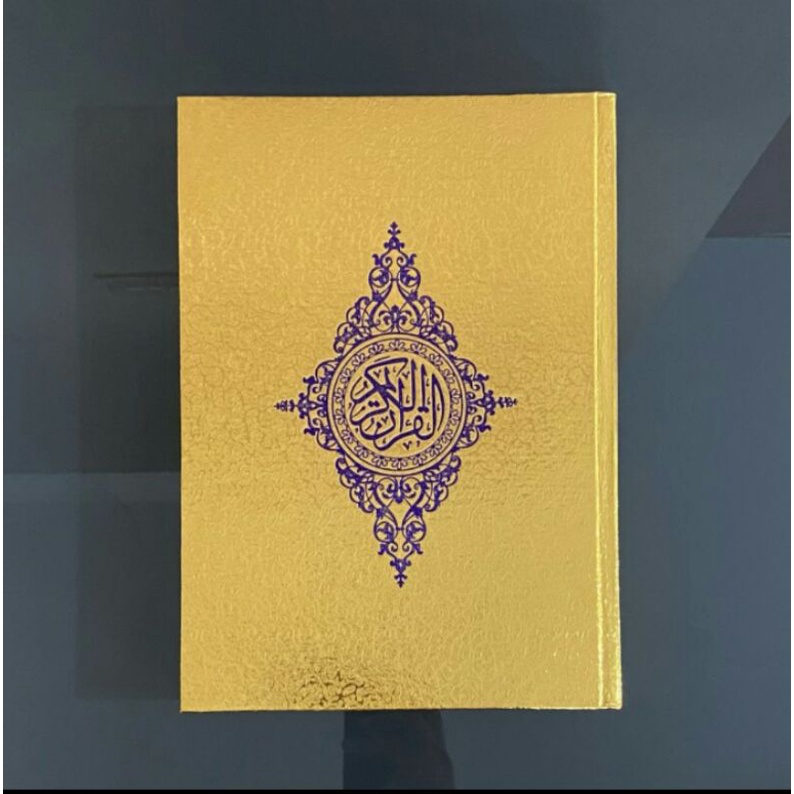 Alquran Cover Emas Ukuran Besar A4, Alquran Mushaf Non Terjemah