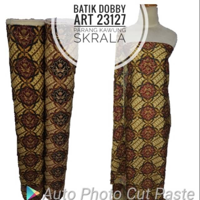 bahan kain dobby dobi art 23127 parang kawung skrala / batik meteran
