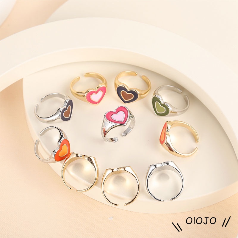 Aksesoris Fashion Cincin Pasangan Cinta Adjustable - ol