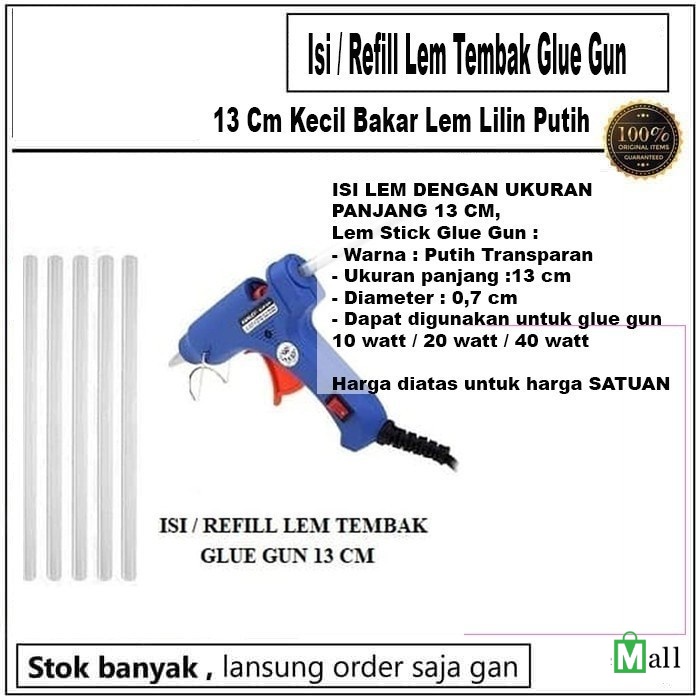 

Lm13- Isi Ulang Lem Tembak Bening - 13 CM