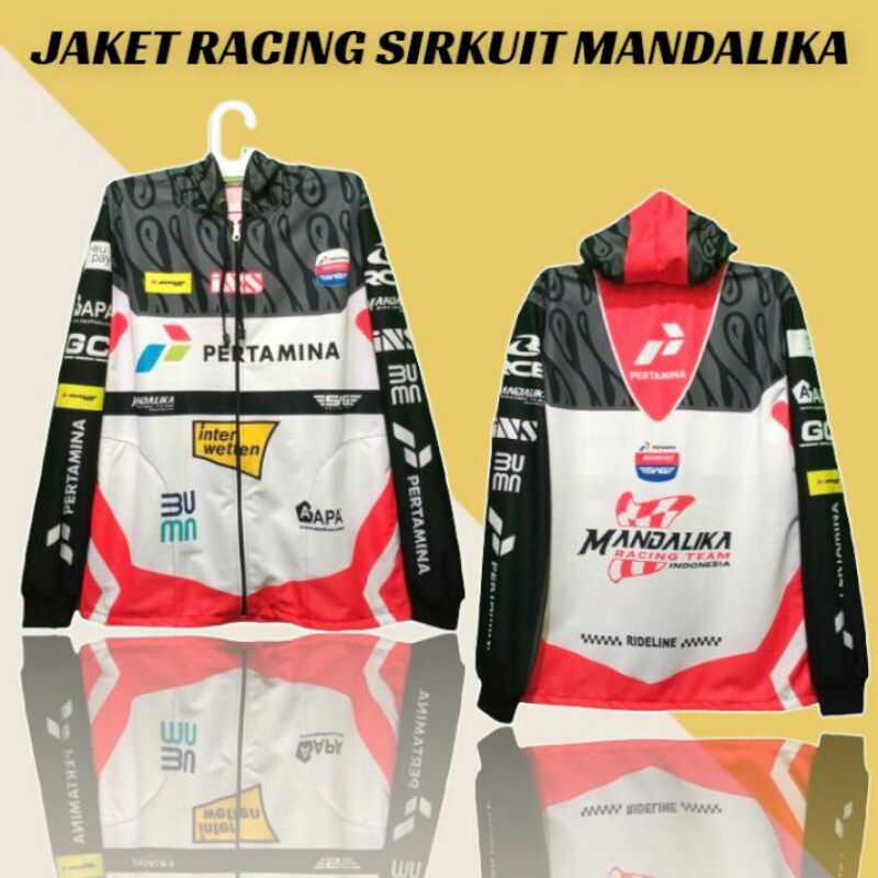 JAKET RACING SIRKUIT MANDALIKA | JAKET FULL PRINTING