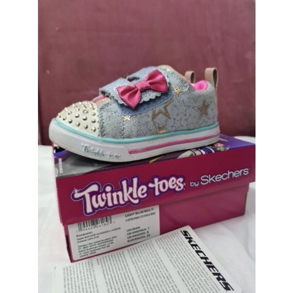Preloved Skechers Original Twinkle Toes Size 23