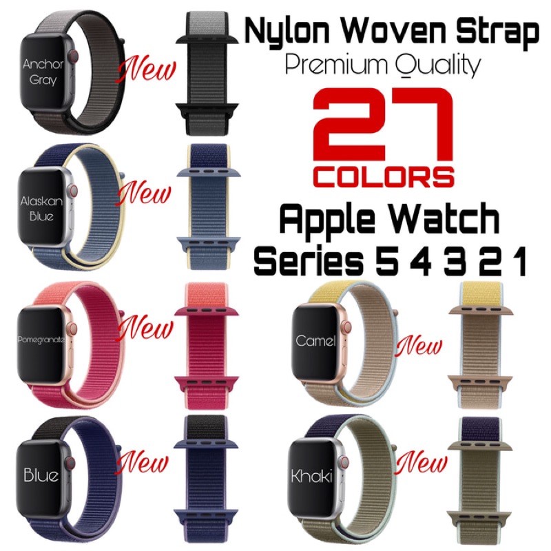 Apple Watch Series 5 Nylon Woven Strap Band Sport Loop iWatch