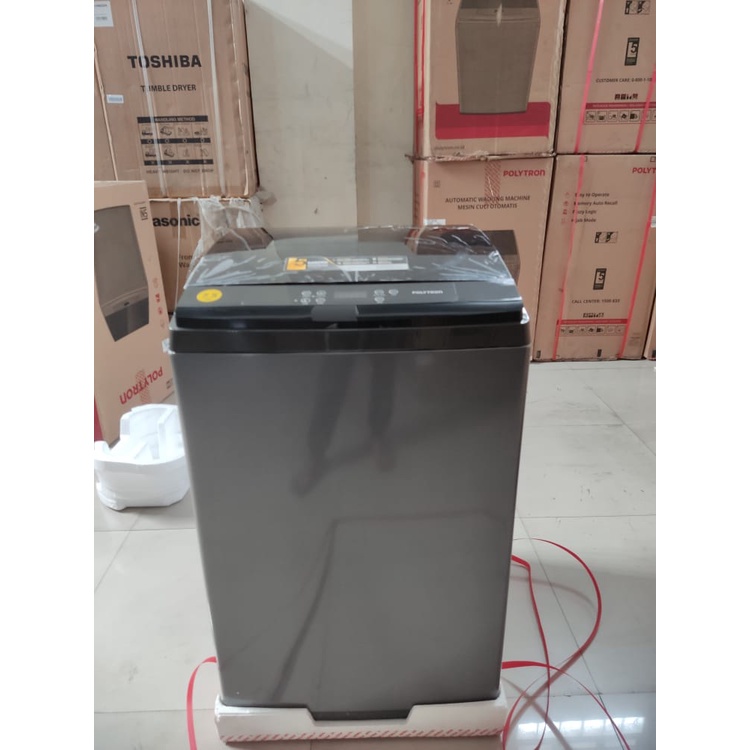 MESIN CUCI 1 TABUNG POLYTRON PAW 75518 TOP LOADING 7.5 KG ZEROMATIC