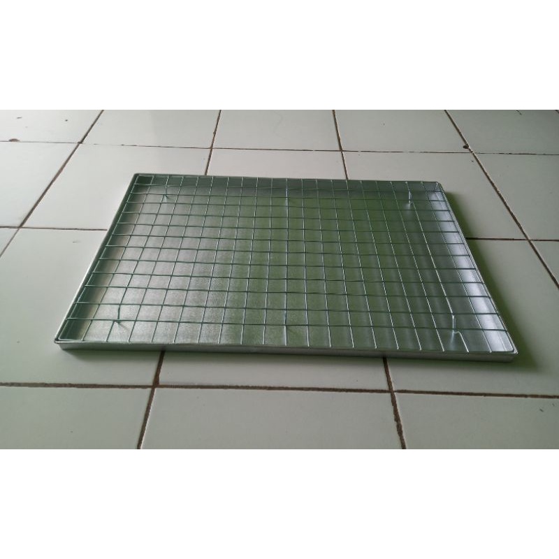 Cooling rak kotak&quot; plus nampan uk 60x40 cm / rak peniris makanan