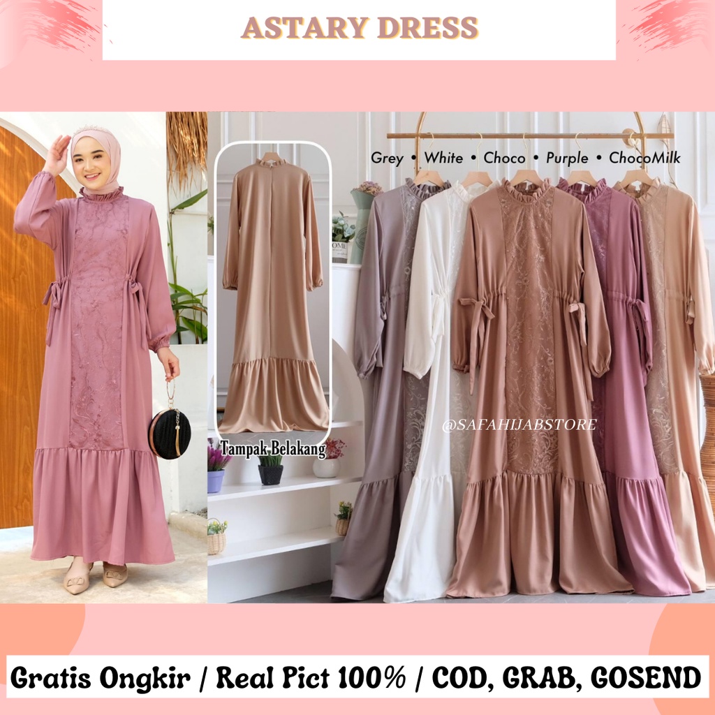 ASTARY DRESS / DRESS PESTA / DRESS KONDANGAN / SERAGAMAN