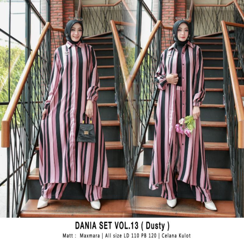 DANIA SET MAXMARA HIGH QUALITY SETELAN TUNIK LD 110