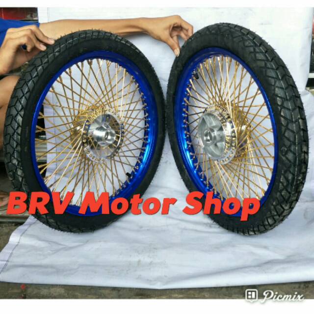 Velg Vixion Old - Vixion Nvl - Vixion New - Velg Jari Jari Seribu Siap Pasang Ples Ban Ring 17