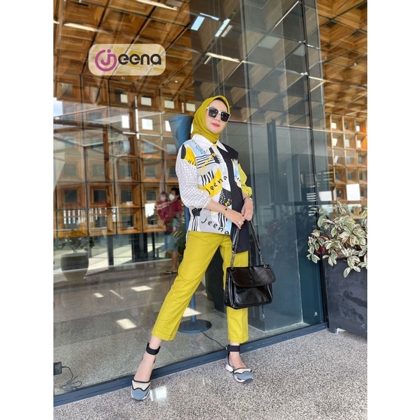 Evaterina Set Kemeja by Jeena Original
