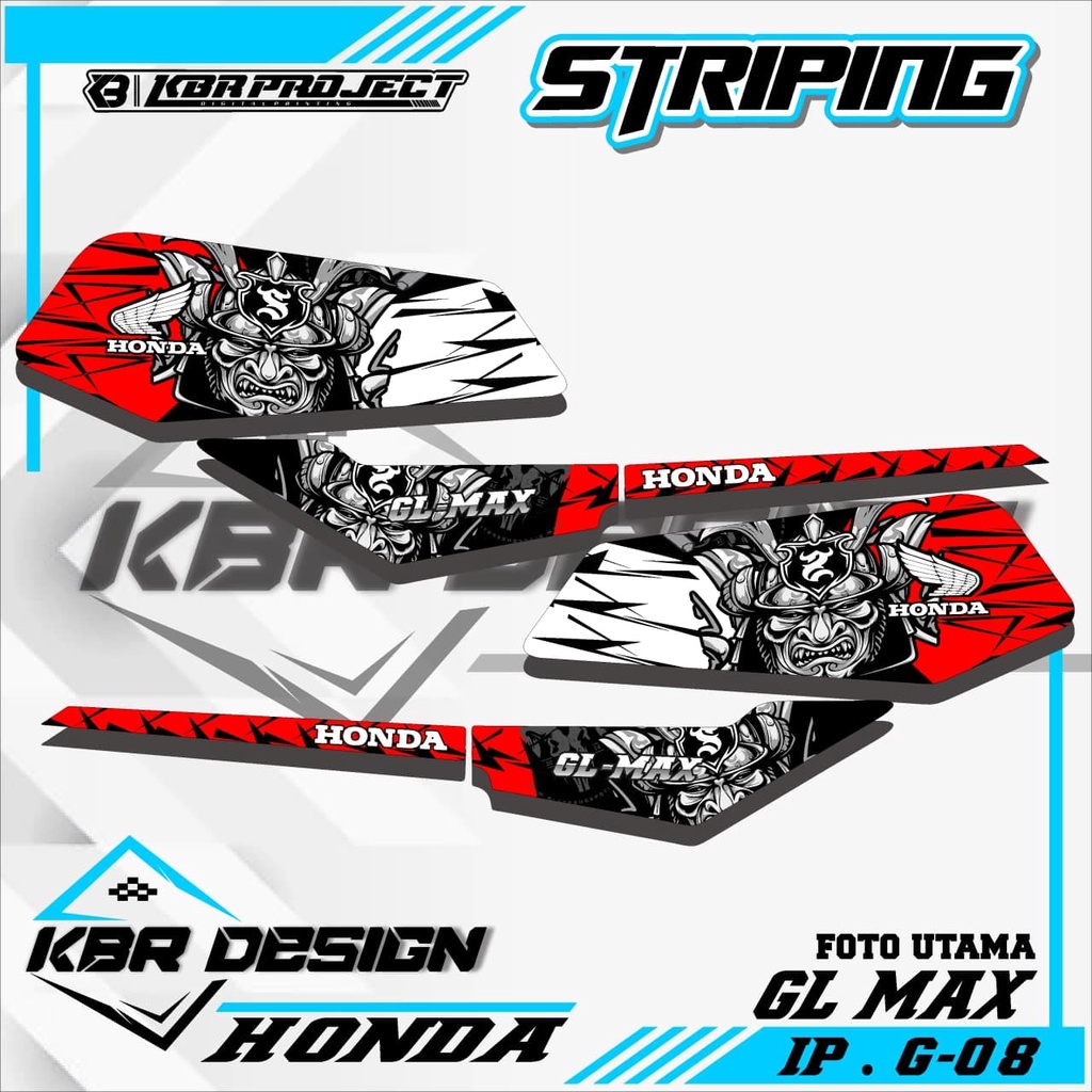 GL MAX (COD) STICKER STRIPING MOTOR HONDA GL MAX.08