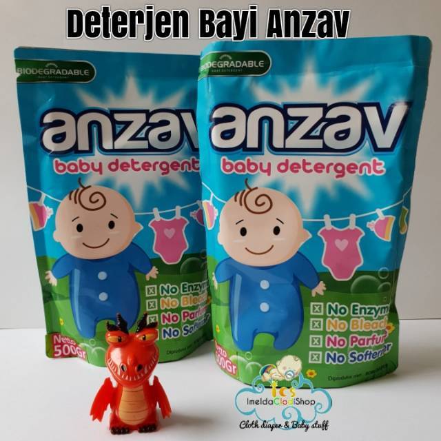 Termurah ready gosend deterjen bayi anzav netto 500gram baby clodi