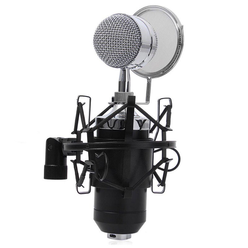 TaffSTUDIO Mikrofon Kondenser dengan Shock Proof Mount - Black