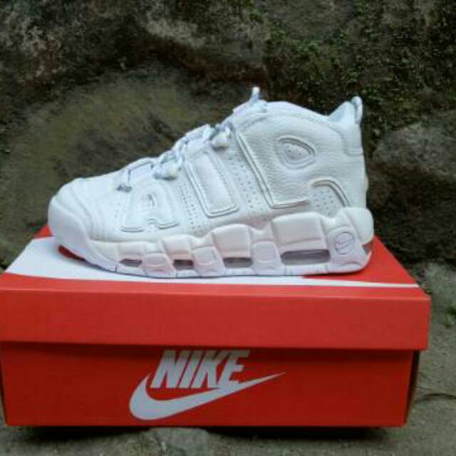 Sepatu Nike Air More Uptempo 96 Full White